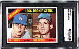 Don Sutton 1966 Topps Baseball Card #288- SGC Slabbed Authentic (Evidence of Tri - £47.14 GBP