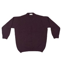 Gran Sasso for Mark Shale Wool Cashmere Knit Sweater Plum Wine Italy - S... - £30.09 GBP