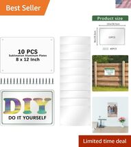 10 pcs blanks，8X12 inch sublimation sign blanks Heat Transfer blank meta... - $38.21