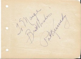 Pat Kennedy Signed Vintage Album Page Musician - $79.19
