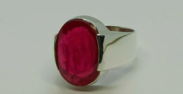 Natural Ruby Ring 925 Sterling Silver Ring For Men&#39;s Engagement Ring, Ruby Ring - £103.57 GBP
