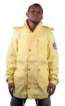 Crooks and Castles League Zip Hooded Yellow Parka Coat Jacket - $74.24