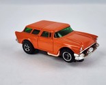 AFX Aurora &#39;57 Chevy Nomad Orange Slot Car Green Windows nice condition - $49.49
