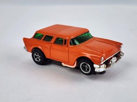 AFX Aurora &#39;57 Chevy Nomad Orange Slot Car Green Windows nice condition - $49.49