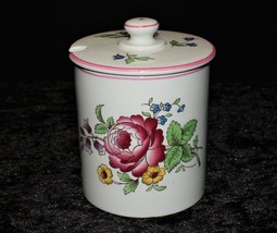 Spode Marlborough Sprays Floral Jam Jelly Jar with Lid, England - £47.92 GBP