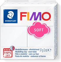 SG Education FIMO 8020 0 Fimo Soft Modelling Clay 57 g White - $236.50 MXN