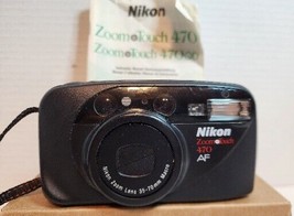 Vintage Nikon Zoom Touch 470 AF Film Camera 35mm Shoot Strap Instructions Tested - $28.64