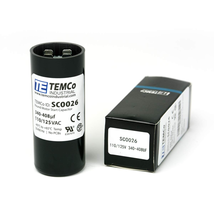 Temco 340-408 Uf/Mfd 110-125 VAC Volts round Start Capacitor 50/60 Hz AC... - £17.00 GBP