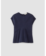 Everlane Sz 16 Tencel Blue The Drape Top In Butterlite Cap Sleeve Relaxe... - $494.06 MXN