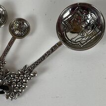 Ganz stainless steel measuring spoons Grapes Wine Bottle Teaspoon Tables... - $7.59