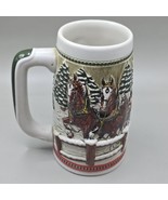Limited Edition Budweiser Clydesdales Holiday Beer Stein Mug Anheuser Bu... - €11,51 EUR