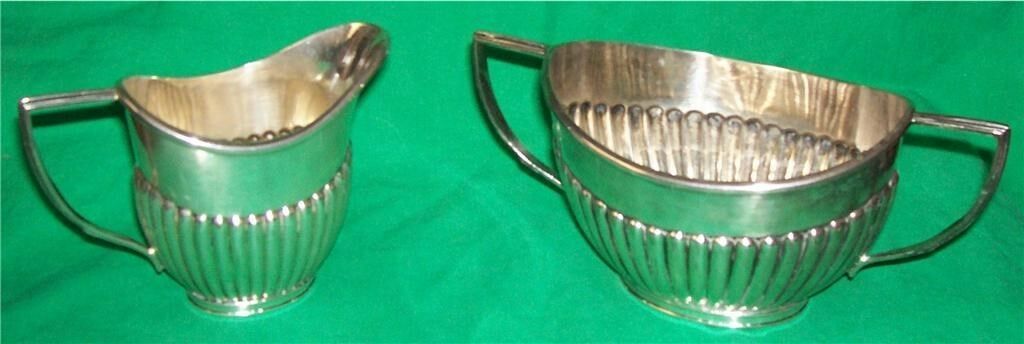 Primary image for W&H WALKER HALL VICTORIAN SILVER PLATE SOLDER WARRANTED HOLLOWWARE CREAMER SUGAR