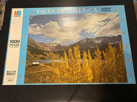 VTG MB Milton Bradley Jigsaw Puzzle 1000 pcs 20” X 26” Faces of America 1973 - $12.86