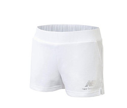 NWD New Balance Girl&#39;s Core French Terry Shorts White Size L - $11.87