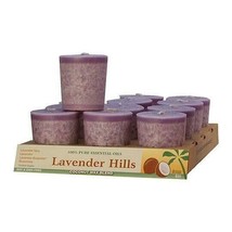 Aloha Bay Eco Palm Wax Candles Lavender Hills, Lavender Votive Candles 12 pack - £23.96 GBP
