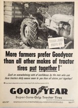 1954 Print Ad Goodyear Super Sure Grip Tractor Tires Farmer Akron,Ohio - £14.59 GBP