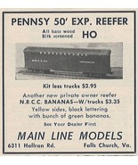 Main Line Models Pennsy 50 Exp Reefer HO Vintage Print Ad 1954u  Falls C... - $13.99