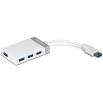 TRENDnet 4-Port USB 3.0 Hub, TU3-H4E, Plug &amp; Play, Compact Size USB 3.0 Hub Comp - £23.94 GBP