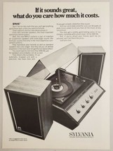 1970 Print Ad Sylvania MM12 Record Player &amp; Air Suspension Speakers $99.95 - £10.35 GBP