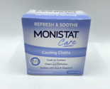 Monistat Care Cooling Cloths Cools &amp; Soothes 16 Individually Wrapped Cloths - £14.69 GBP