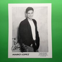 Mario Lopez 8 x 10 Photo B&amp;W Head Shot Signed Greg Louganis Hollywood - £32.94 GBP