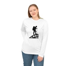 Custom Printed Performance Long Sleeve Shirt - &quot;I&#39;d Hike That&quot; Silhouette - £22.23 GBP+
