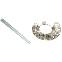 Steel Ring Stick Mandrel Sizer &amp; Finger Gauge Size 1-15 Jewelers Tools - £17.88 GBP