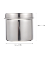 2pcs Stainless Steel Jars - $15.00