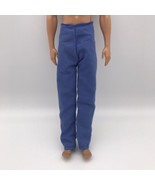 Ken Barbie Doll Fashion Blue Scrub Type Pants Mattel Clothing - £10.40 GBP