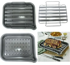 NEW! Vulcan Ash-Infused Non-Stick Roasting Pan 693581 *Perfect for Thanksgiving* - £21.66 GBP