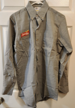 Sara Lee Men&#39;s Bakery Uniform Shirt Riverside Large 15.5 Neck Long Sleev... - £15.95 GBP