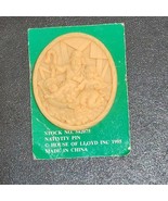New House of Lloyd Carved Christmas Nativity Pin Brooch 1995 Vintage - $8.68