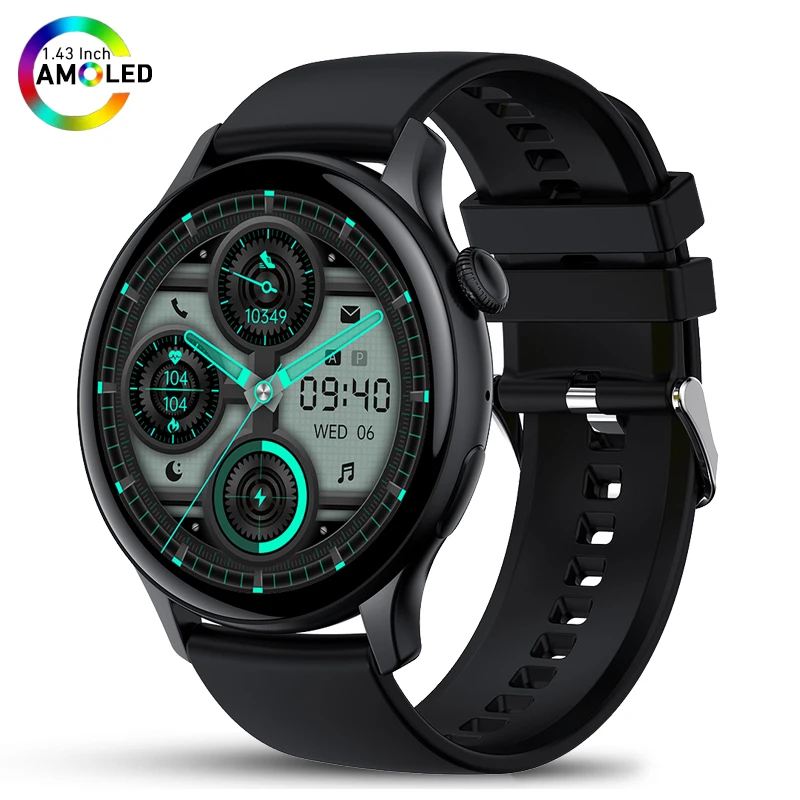 Ladies Smartwatch 466x466 AMOLED Screen Moment Display Time Bluetooth Call Watch - £30.46 GBP