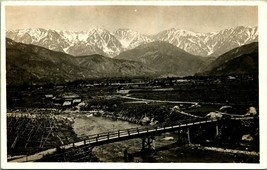 RPPC Uccelli Occhio Vista Shirakawago Village Giapponese Alpi 1904-18 Cartolina - $63.47