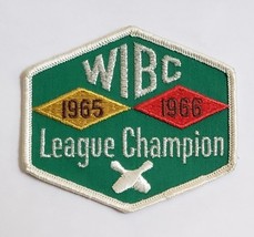 Vintage WIBC 1965 - 1966 League Champion 3-1/2&quot; x 3&quot; Embroidered Patch - £3.92 GBP