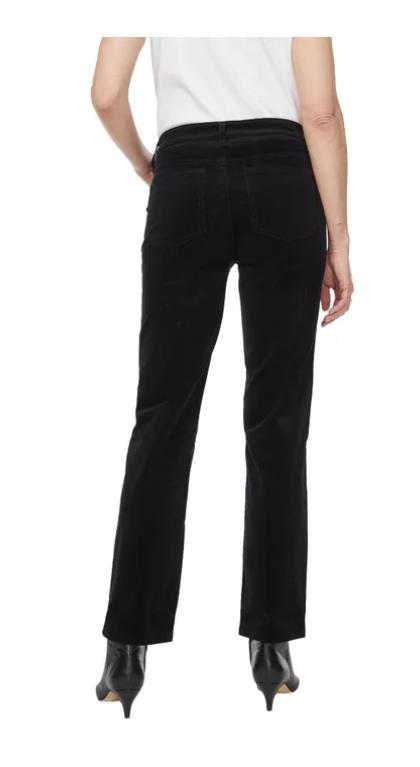 Buffalo Womens Pants Black Corduroy Straight Leg Stretch 5-Pocket Belt Loops Item image 3