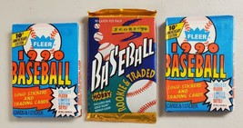 1990 Fleer & 1994 Score Baseball Lot of 3 (Three) Sealed Unopened Packs**  - $13.48
