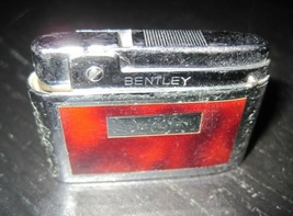 Vintage BENTLEY Compact Art Deco Tortoise Shell Automatic Gas Butane Lighter - £11.00 GBP