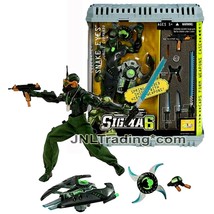 Yr 2005 Sigma 6 GI JOE 8&quot; Figure Jungle Commando SNAKE EYES with Weapons &amp; Case - £66.83 GBP