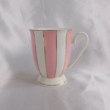 Grace’s Teaware Pink Striped Coffee Cup # 22346 - £4.34 GBP