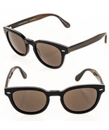 Oliver Peoples BERLUTI Sheldrake Leather Sunglasses OV5036Q Black Brown ... - £423.65 GBP