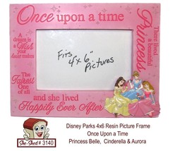 Disney Once Upon a Time Princess Belle, Cinderella, Aurora  3D Resin Photo Frame - £7.95 GBP