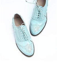 Plus Size Flats Shoes Women Genuine Leather Oxford Shoes For Women British Style - £73.04 GBP