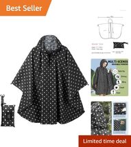 Portable Waterproof Raincoat with Roomy Pocket - Elegant Design for Outd... - $44.50
