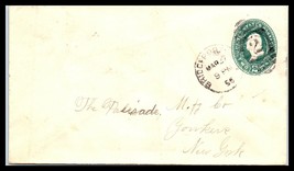 1896 US Cover - Bridgeport, Connecticut to Yonkers, NY K16 - £2.36 GBP