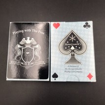 Lot of Two (2) Monogrammatiks &quot;Playing With the Pros&quot; Black Playing Cards - £7.56 GBP