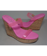 Jessica Simpson Size 7.5 M TUMILE Pink Wedge Heel Sandals New Women&#39;s Shoes - $117.81