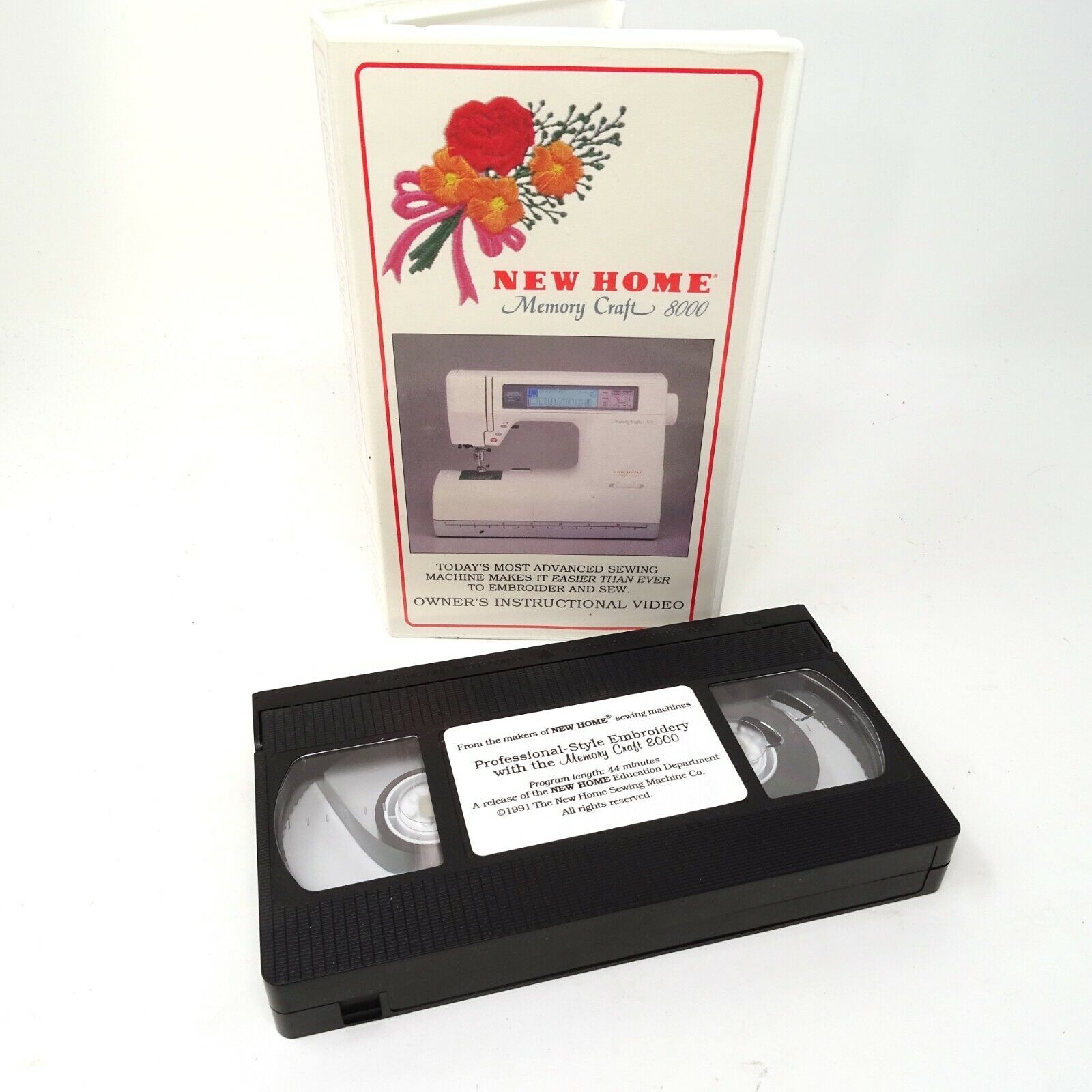 New Home Memory Craft 8000 Embroidery Owner's Instructional Video VHS + Projects - $4.99