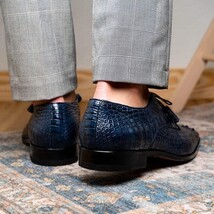 Marco Di Milano genuine Premium Nile Crocodile Skin Shoes, Italian leather Nilo image 6