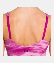 NWT Womens Studio Lux Under Armour New S Top Bra Pink Camo Yoga Pilates Barre  - £69.28 GBP